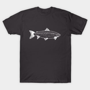 Landlocked Salmon detailed fish drawing T-Shirt